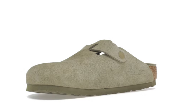 BIRKENSTOCK BOSTON SOFT FOOTBED SUEDE FADED KHAKI - Mindarie-wa