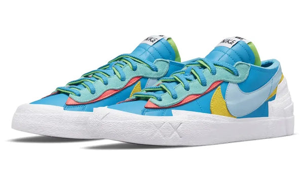 KAWS X SACAI X NIKE BLAZER LOW NEPTUNE BLUE - The Edit LDN