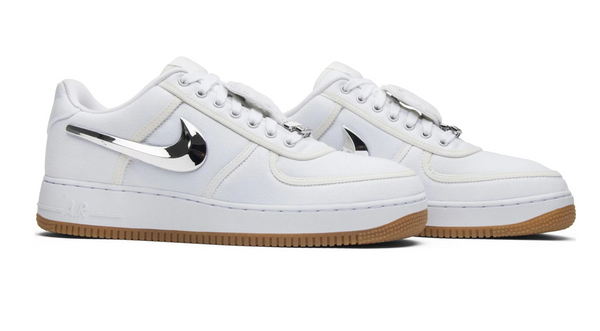 Travis Scott Air Force 1 Low White Size 8 Authentic 10/10 Condition AF100  White