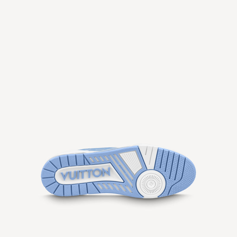 Louis Vuitton Trainer Monogram Denim Blue Strap UK 6.5