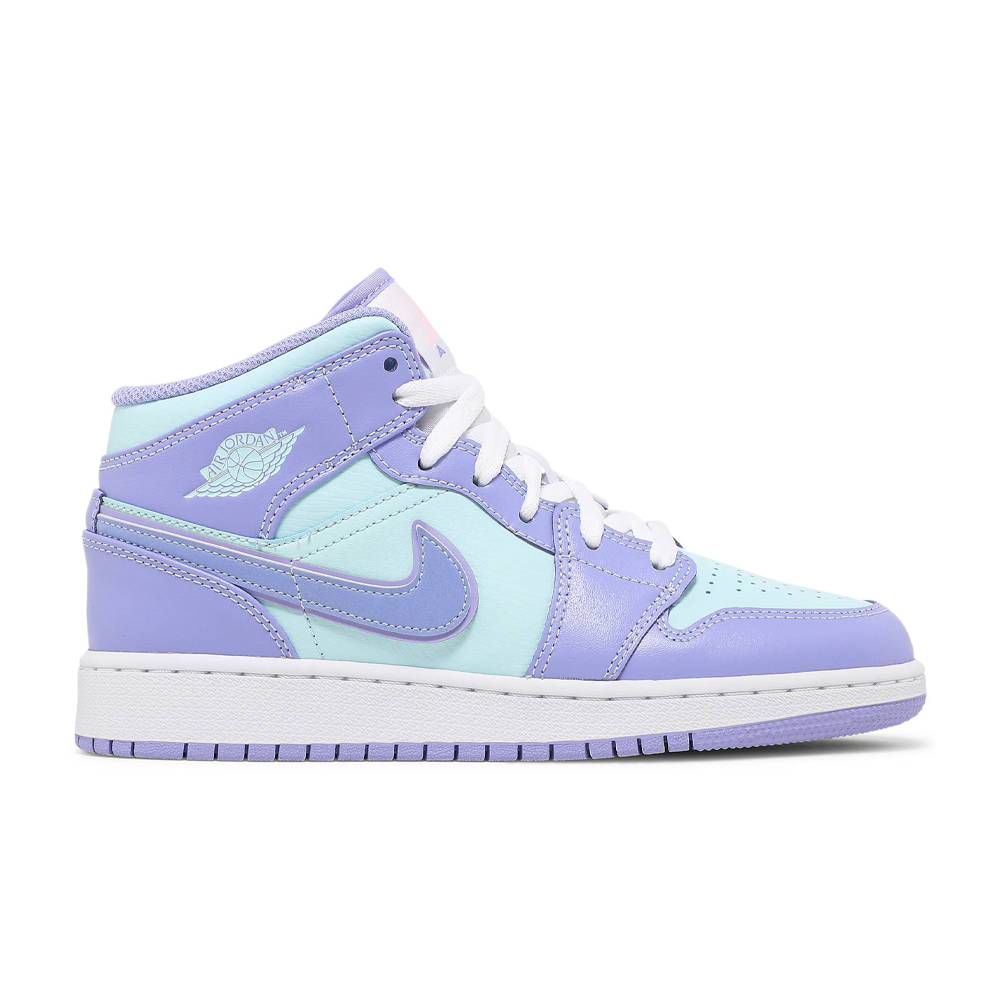 Purple and best sale aqua jordans