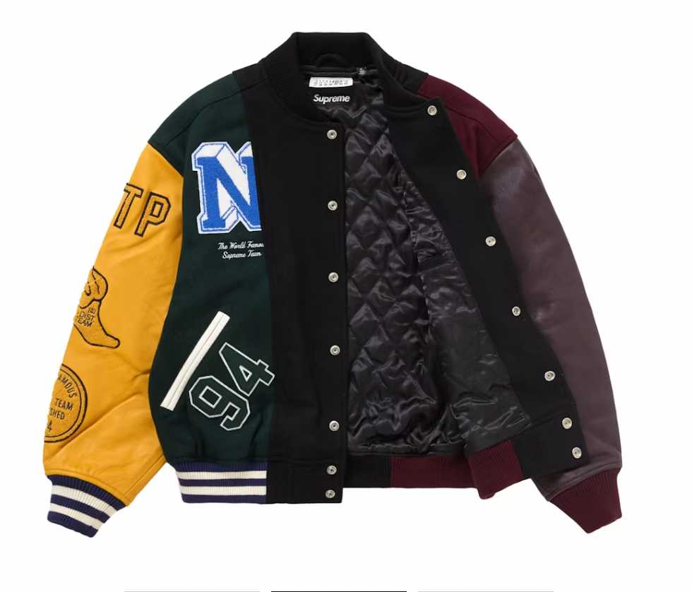 Supreme x MM6 Split Varsity Jacket Mサイズ 【SALE／58%OFF