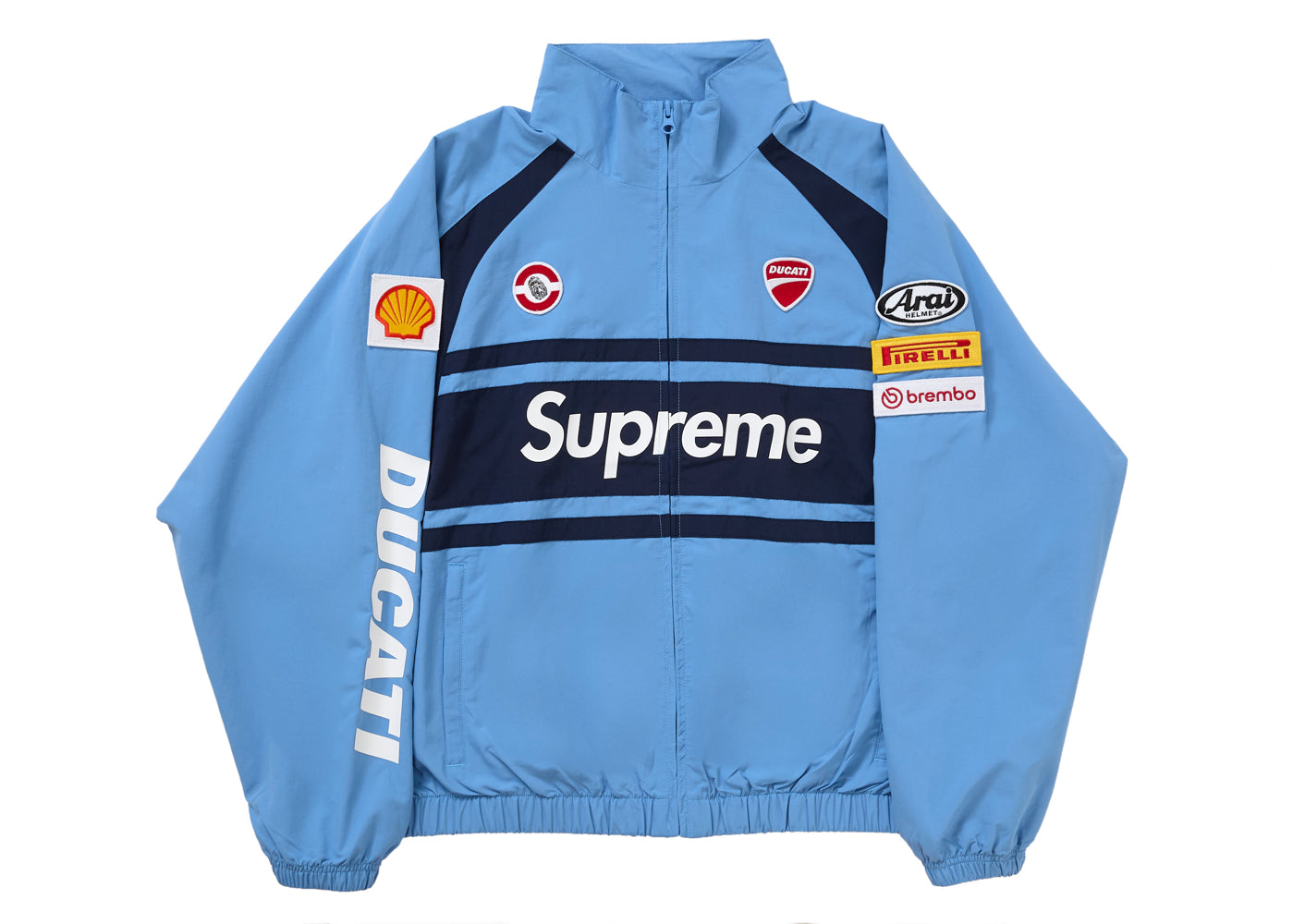 SUPREME DUCATI TRACK JACKET LIGHT BLUE