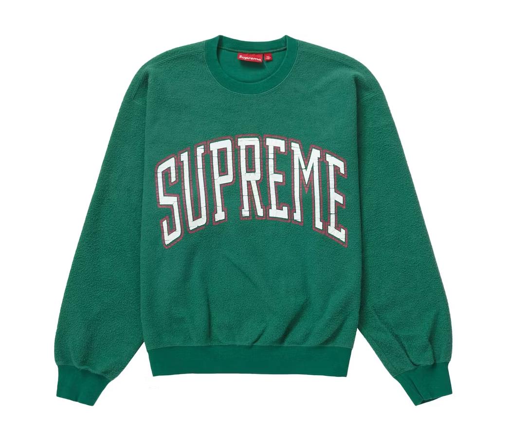 SUPREME INSIDE OUT CREWNECK LIGHT PINE