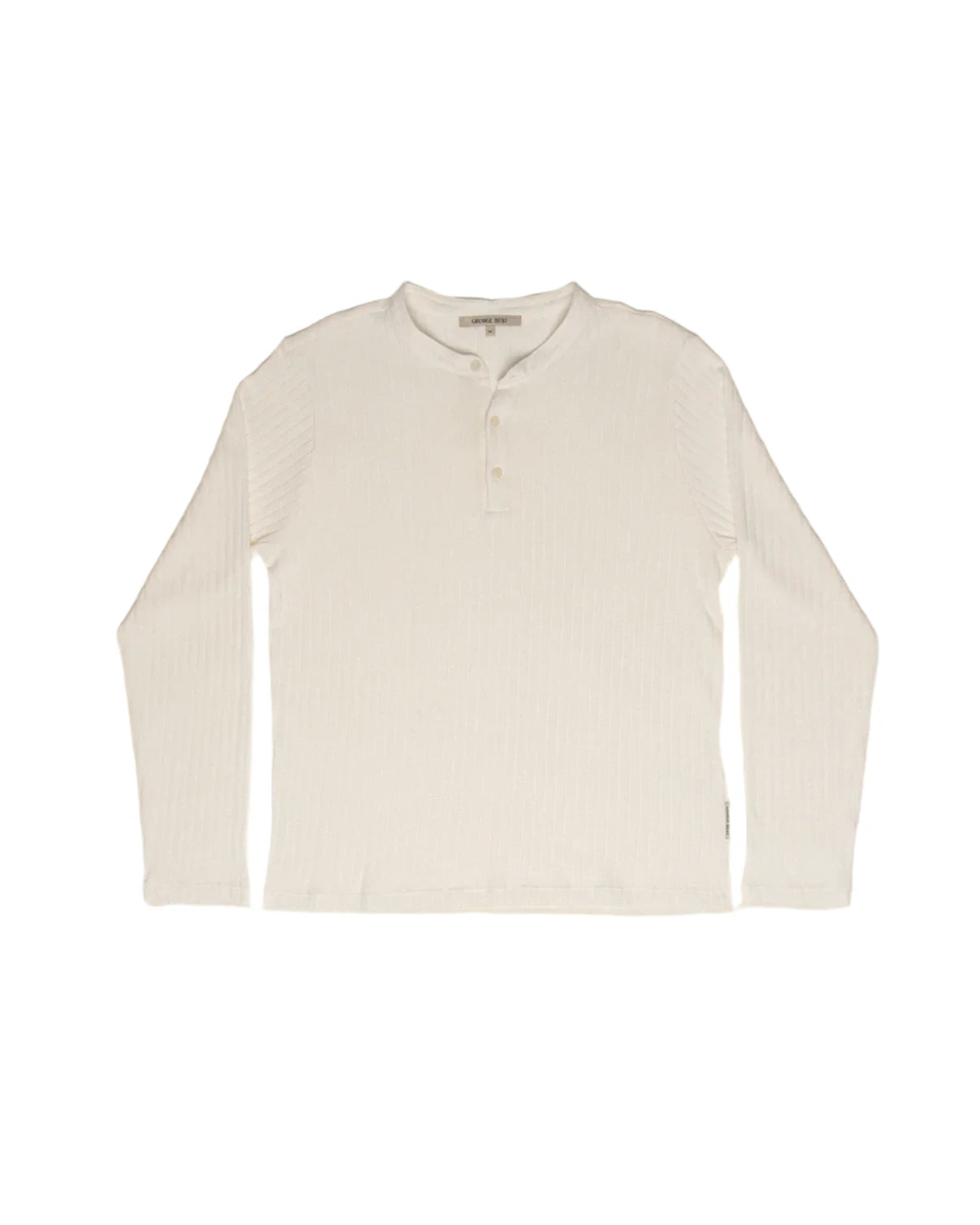 GEORGE BEST - CLASSIC BEST HENLEY TOP WHITE