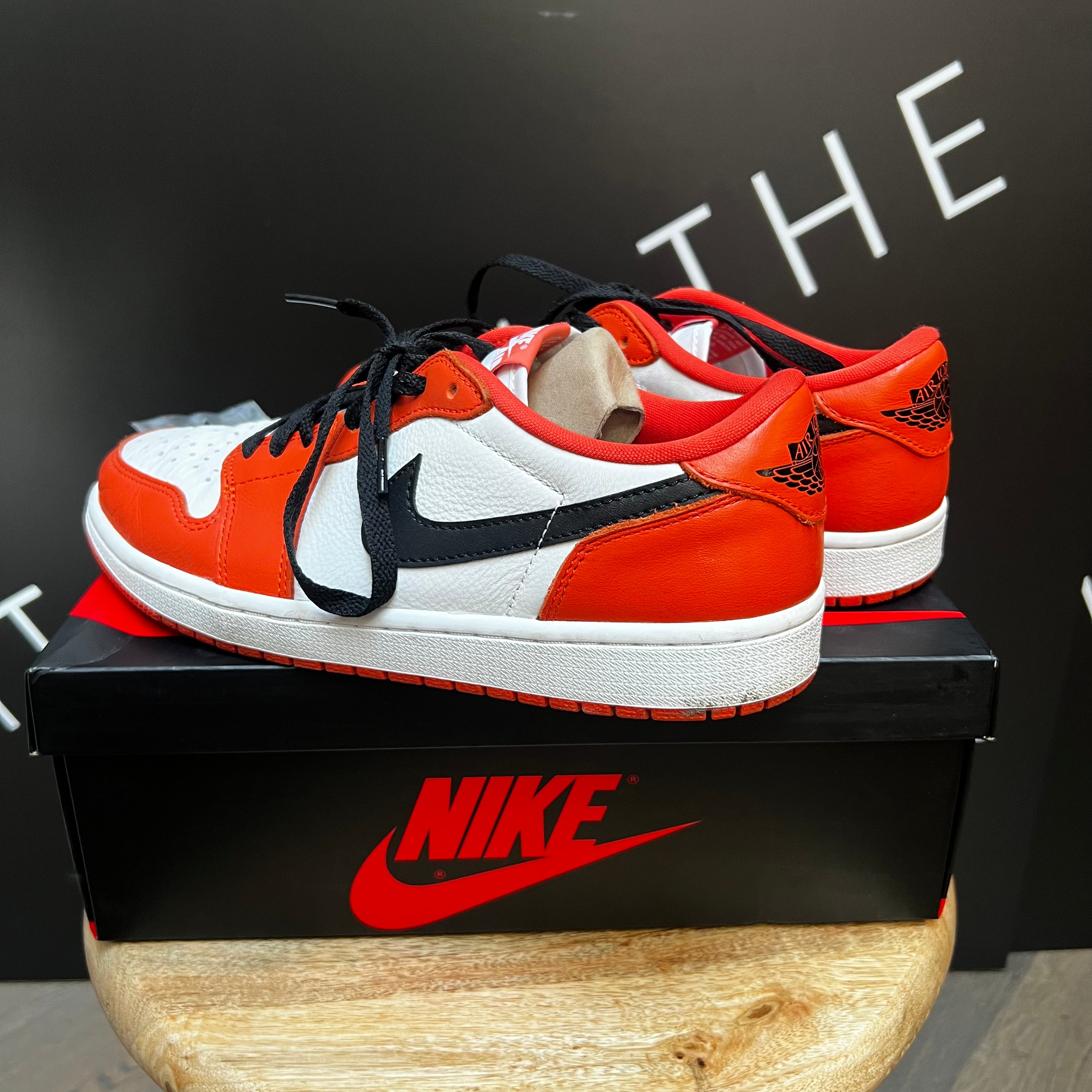 Men's Nike Jordan air ADG 4 Spikeless Shoes - JORDAN air 1 LOW STARFISH (M)  - PRE LOVED
