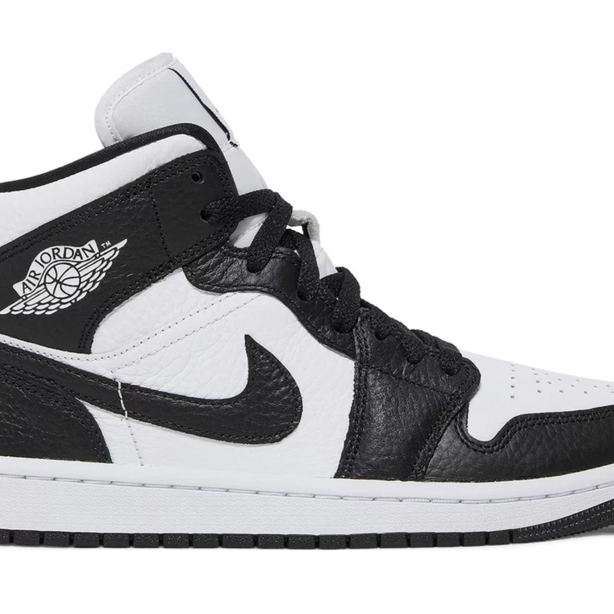 Jordan mid cheap 1 black white