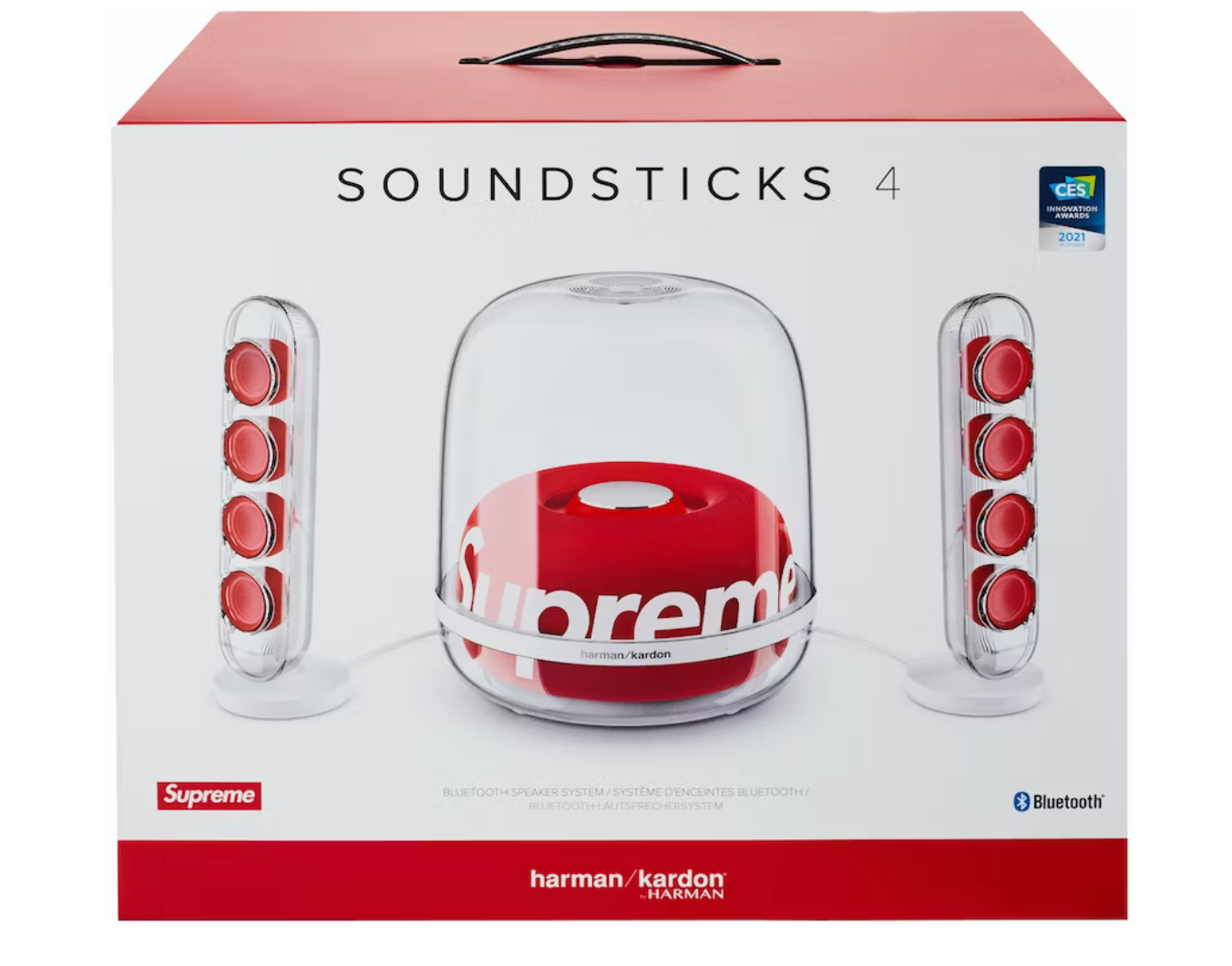 SUPREME HARMAN KARDON SOUNDSTICKS RED