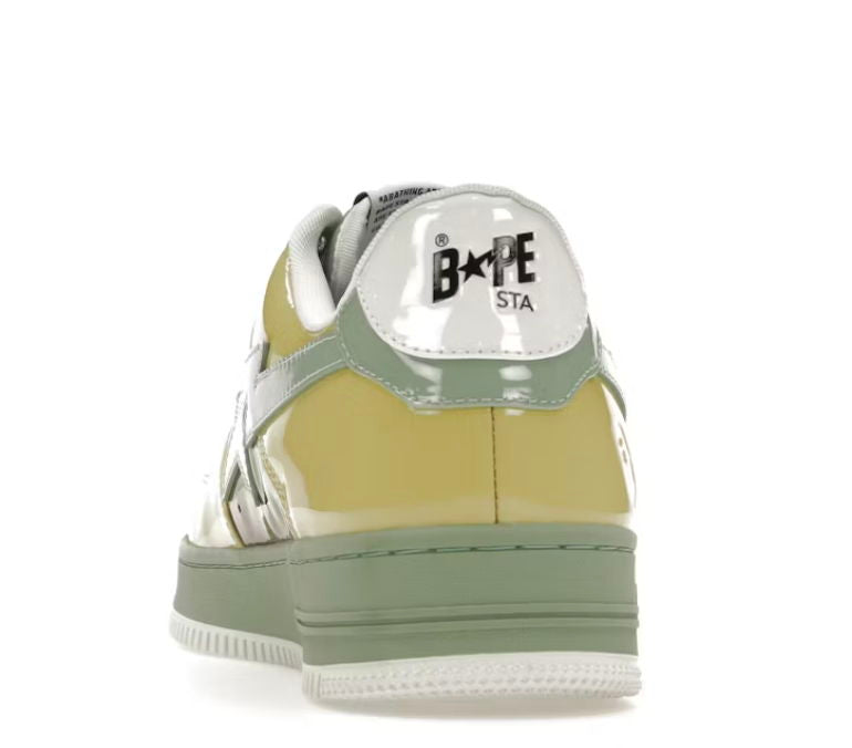 A BATHING APE BAPE STA NOSTALGIC YELLOW GREEN