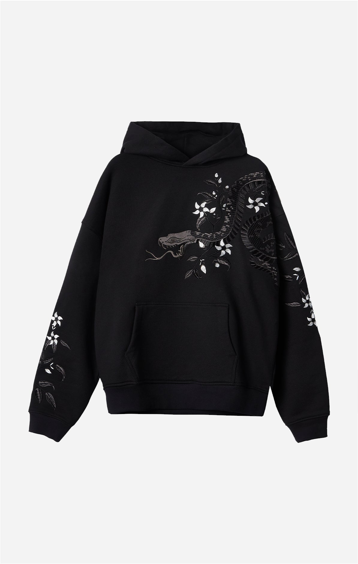 ONLY THE BLIND - Night Python Embroidered Hoodie