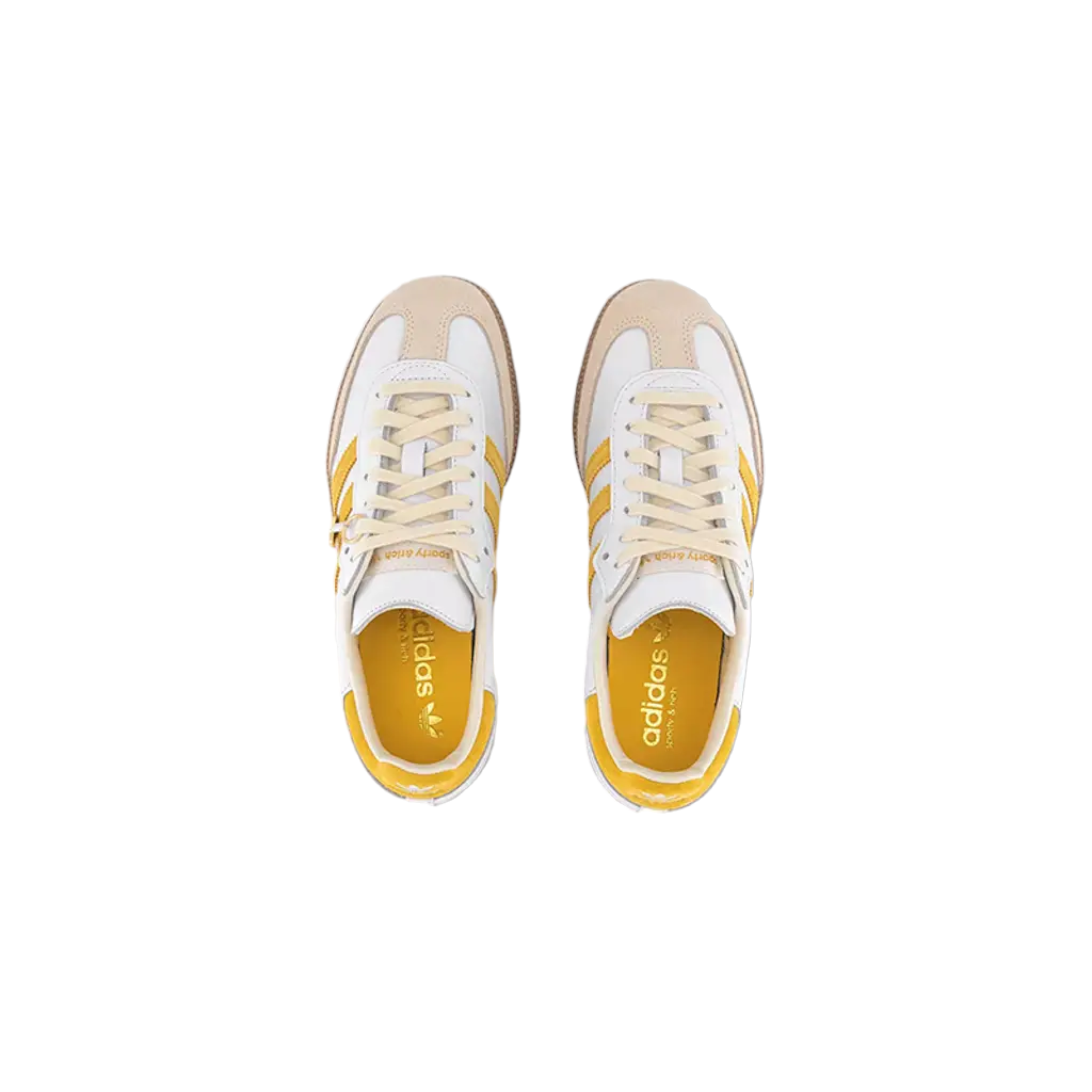 SPORTY & RICH X ADIDAS SAMBA WHITE BOLD GOLD