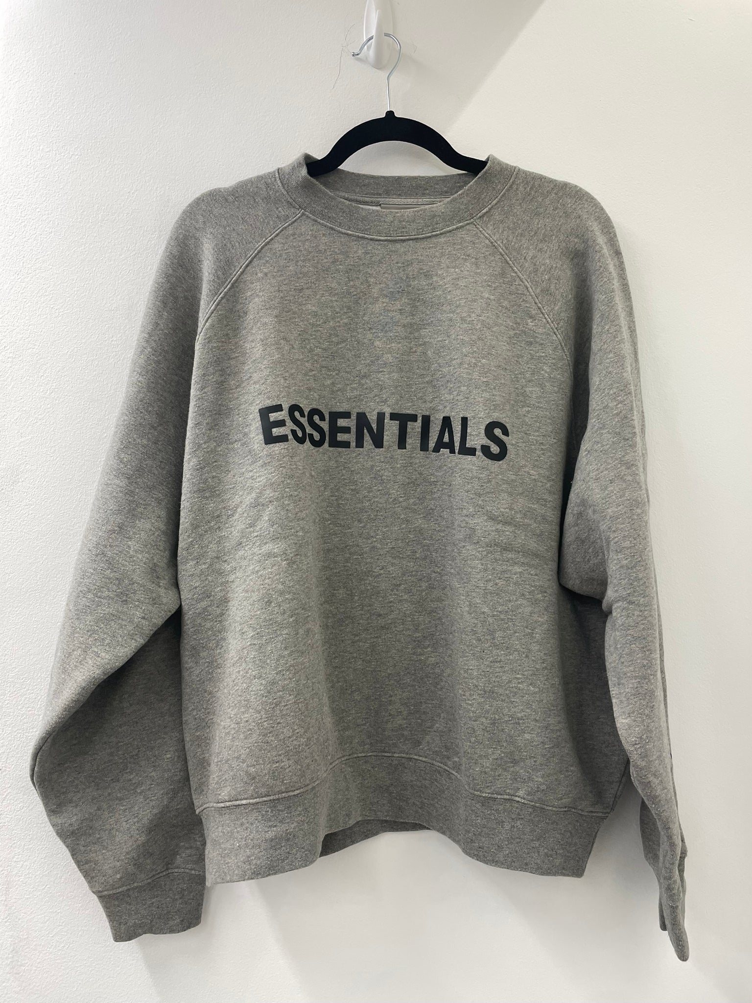 Essentials grey best sale crew neck