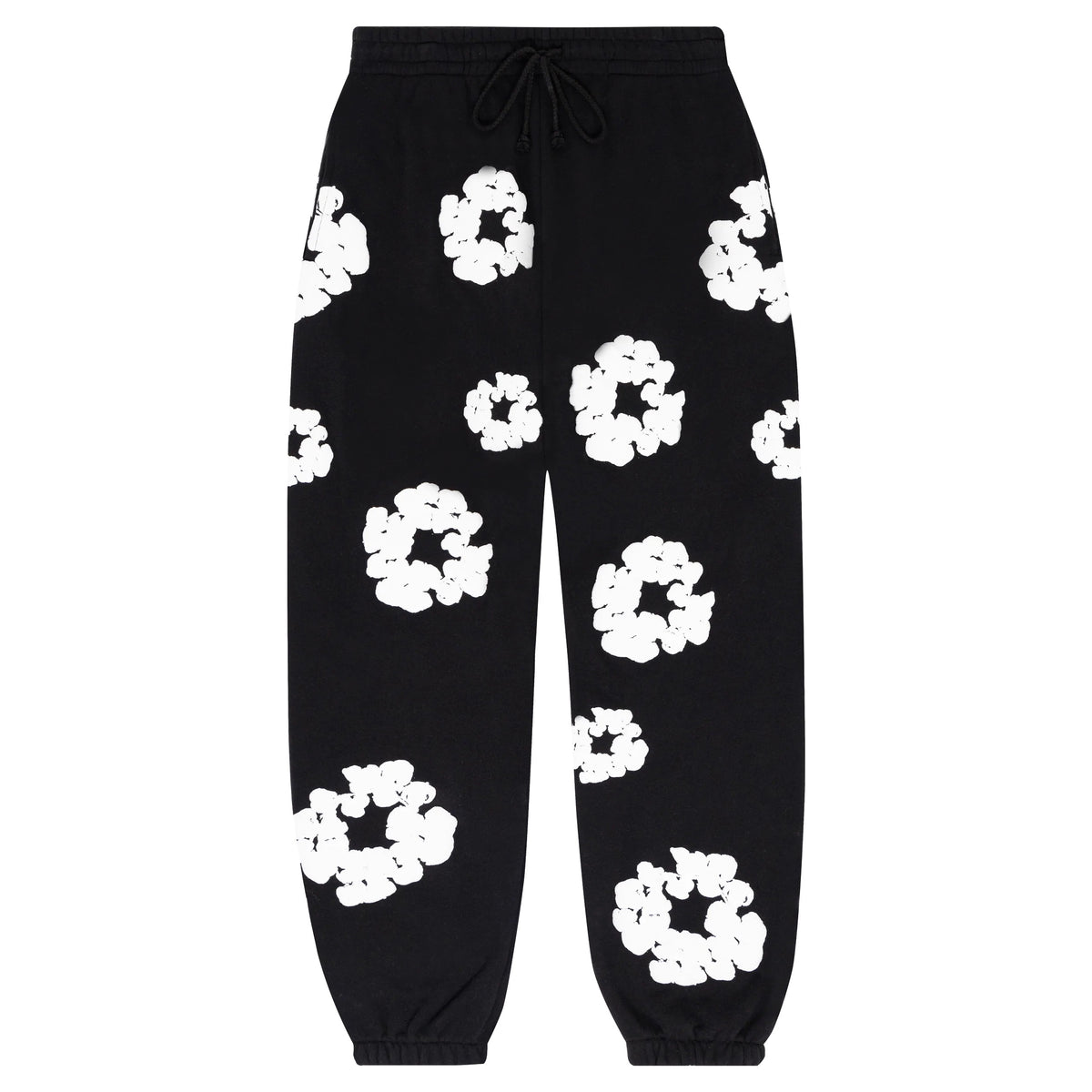 DEDICATED - Sweatpants Lomma Small Flowers AOP Black