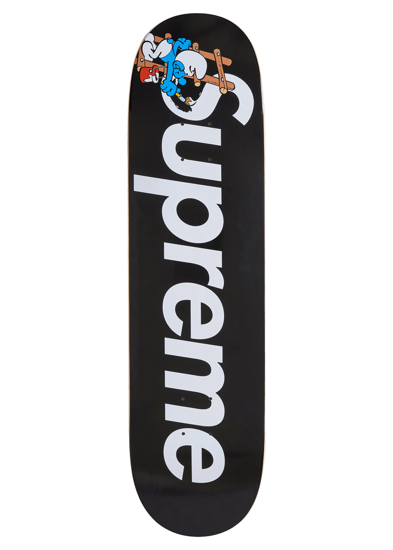 SUPREME SMURFS SKATEBOARD BLACK - The Edit LDN