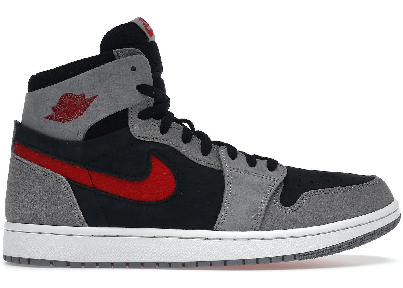 JORDAN 1 HIGH ZOOM AIR CMFT 2 BLACK FIRE RED CEMENT (M)