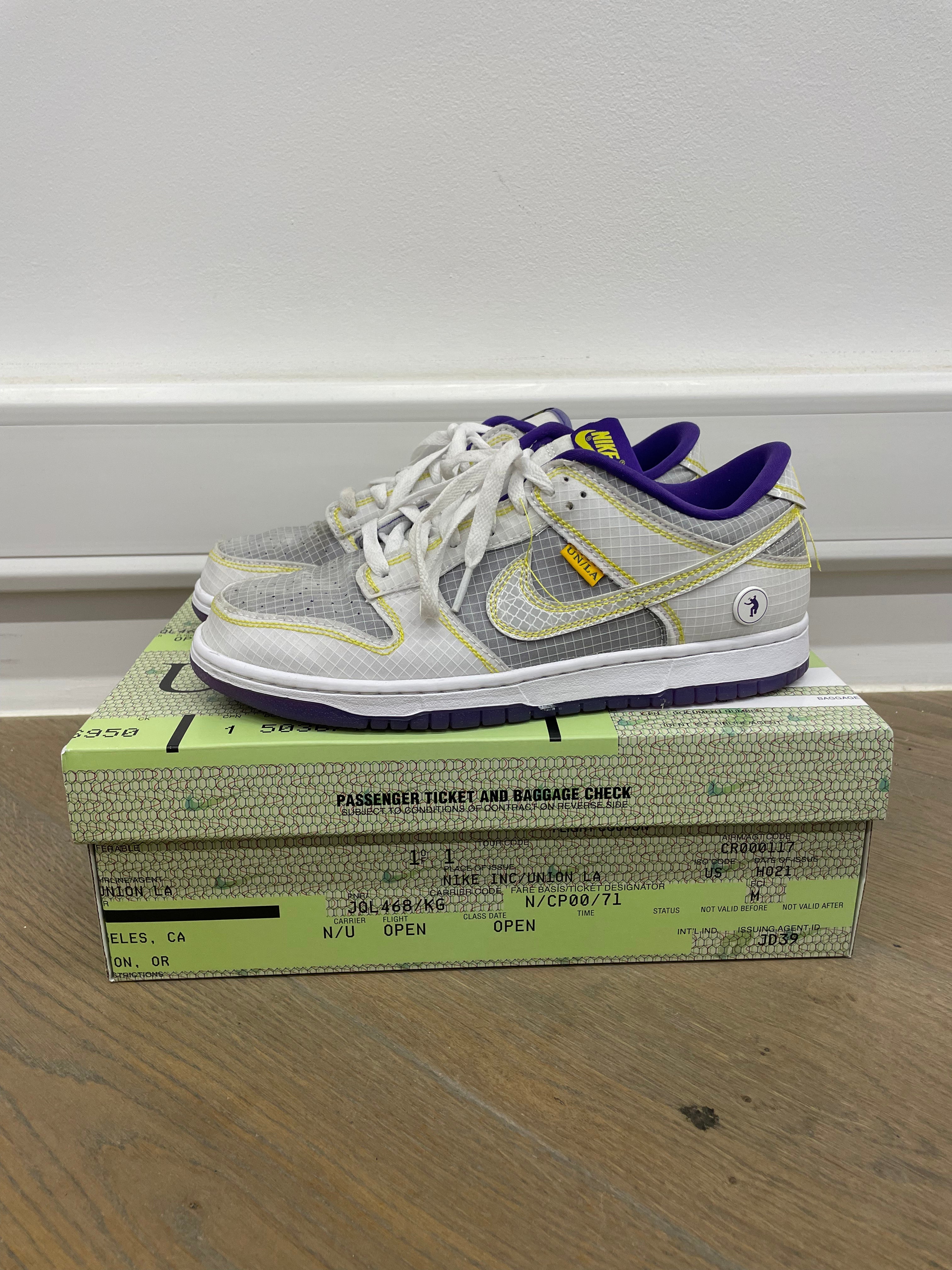 NIKE patriots DUNK LOW UNION PASSPORT PACK COURT PURPLE - PRE