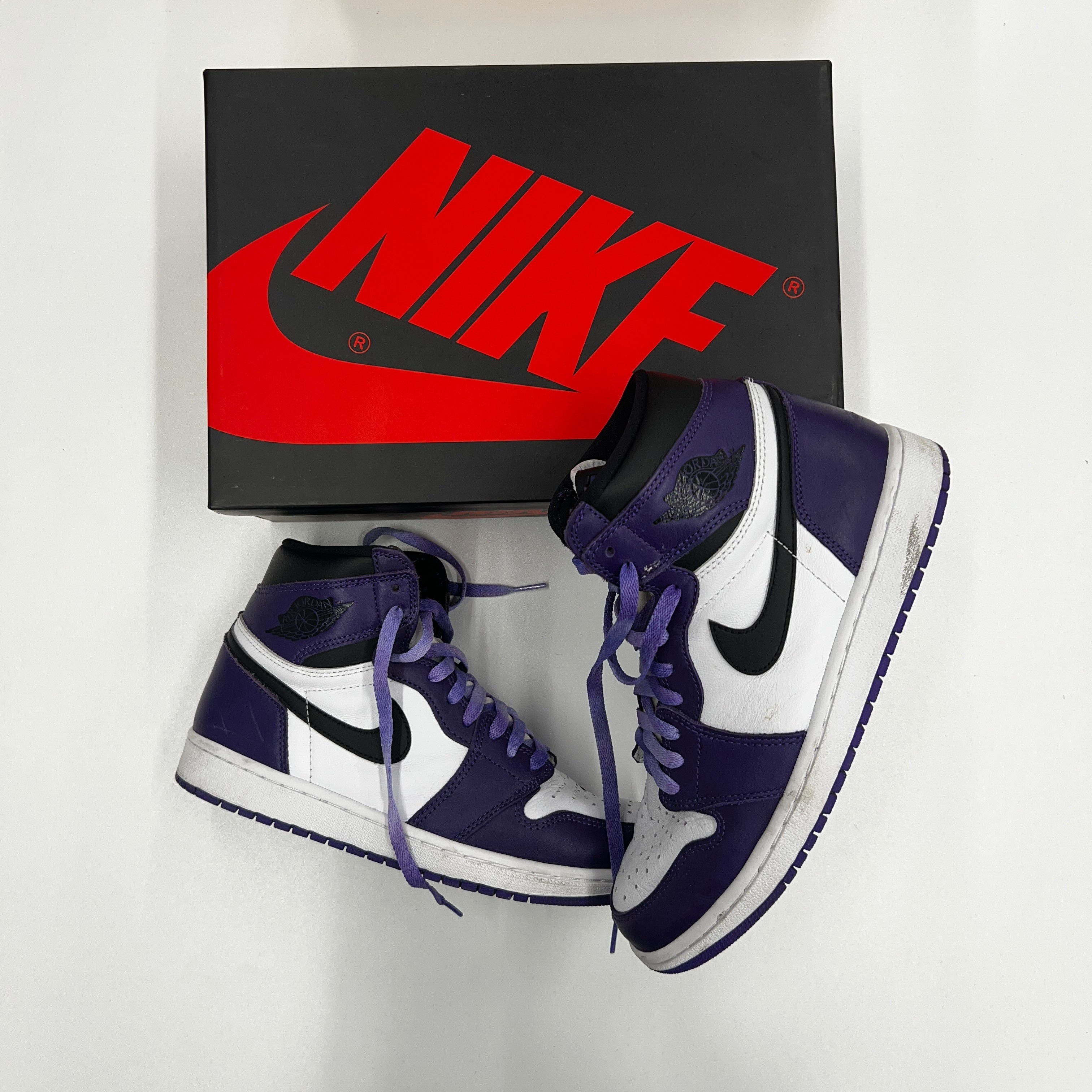 Nike air jordan 1 paars hot sale