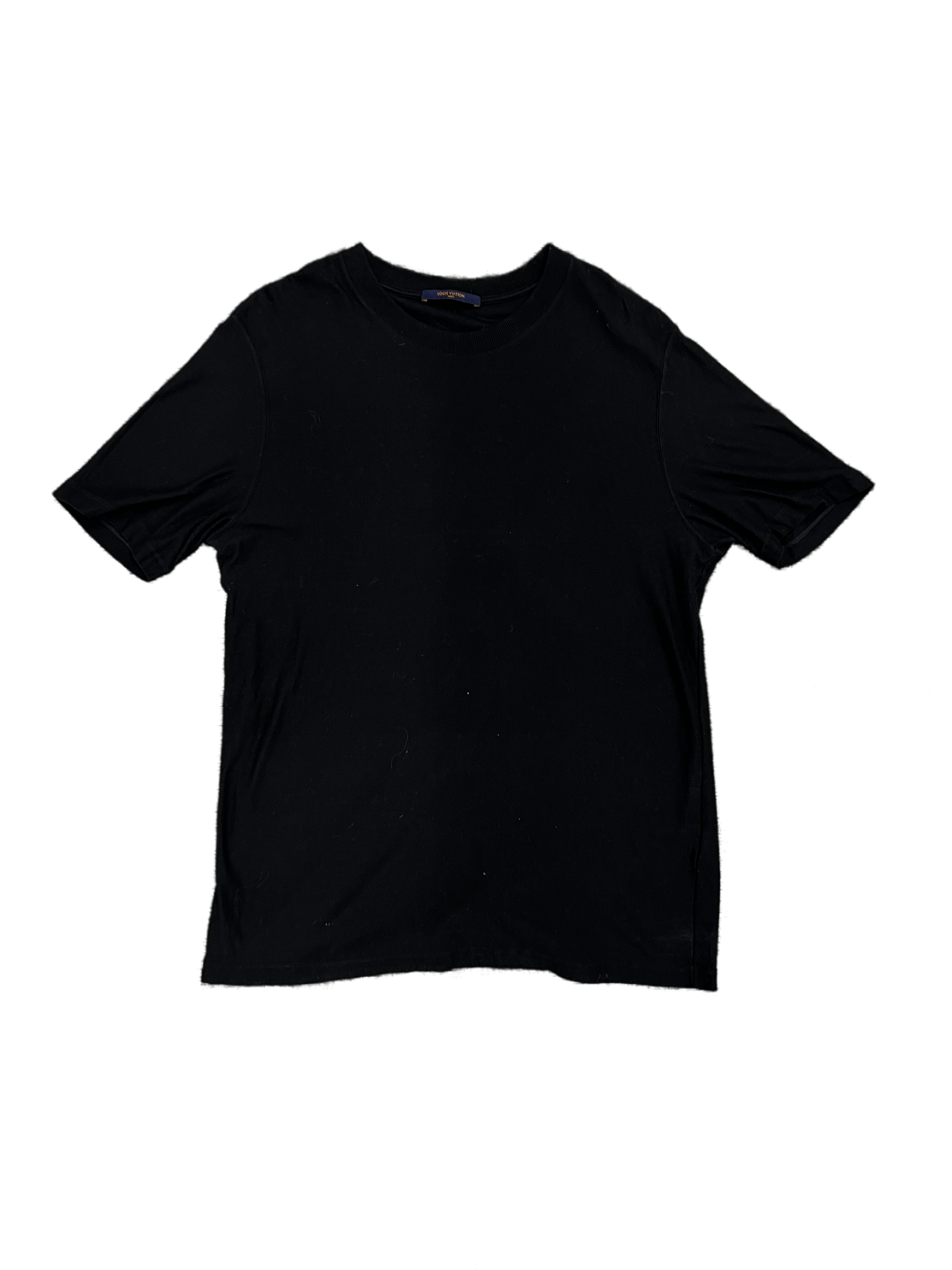 Louis Vuitton Black Cotton and Jacquard Velour Satellite T Shirt M For Sale  at 1stDibs