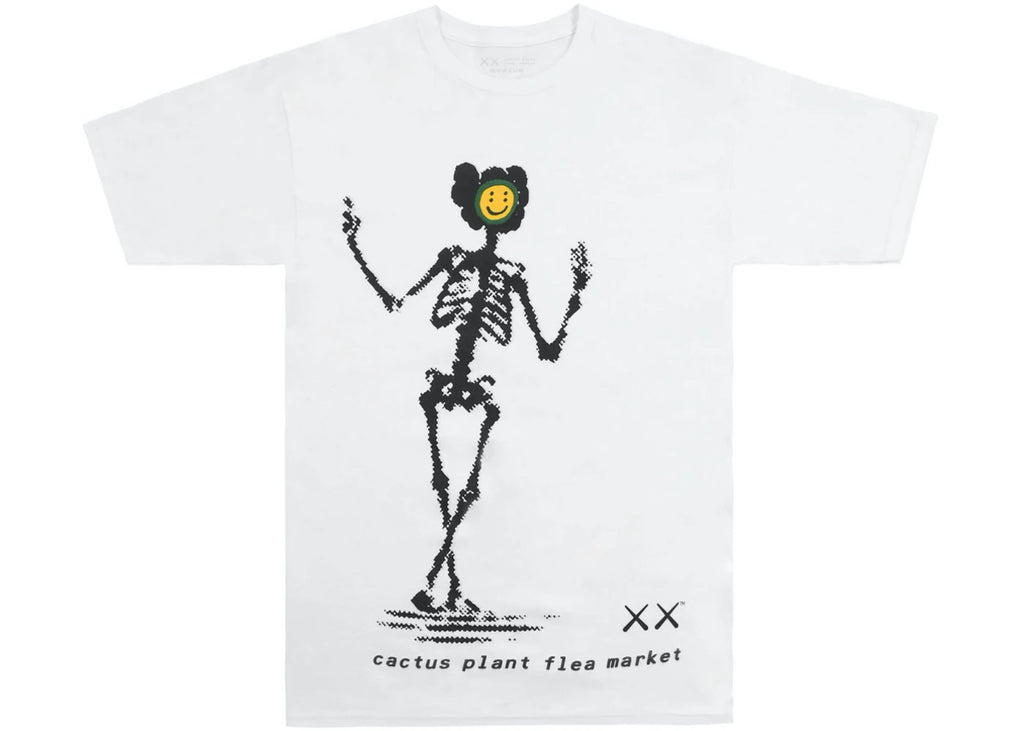 - x - Courtes CACTUS T-shirt FLEA MARKET KAWS WHITE SHIRT à T PLANT Manches