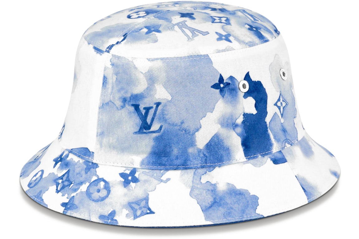LOUIS VUITTON M76762 Monogram Watercolor Chapo-Summertime straw hat bucket  hat