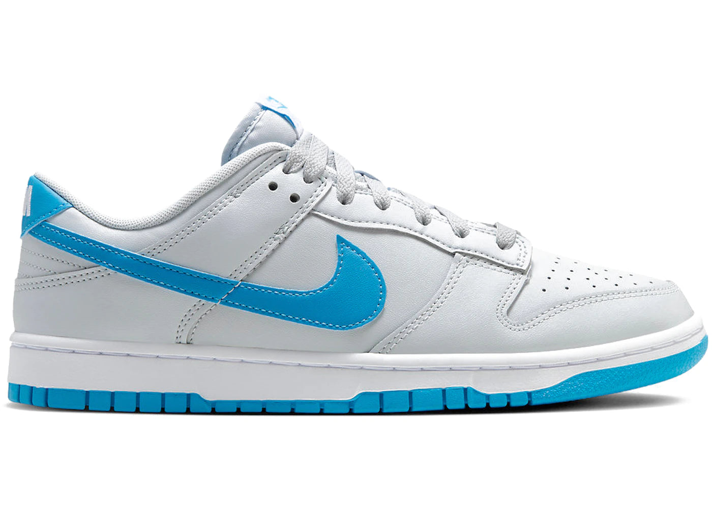 NIKE DUNK LOW RETRO PURE PLATINUM BLUE LIGHTNING (M)