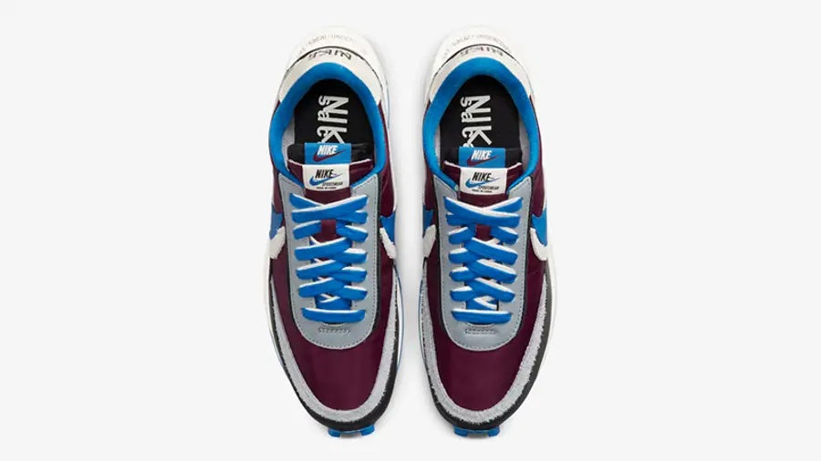 UNDERCOVER X SACAI X NIKE LD WAFFLE SACAI UNDERCOVER NIGHT MAROON TEAM ROYAL