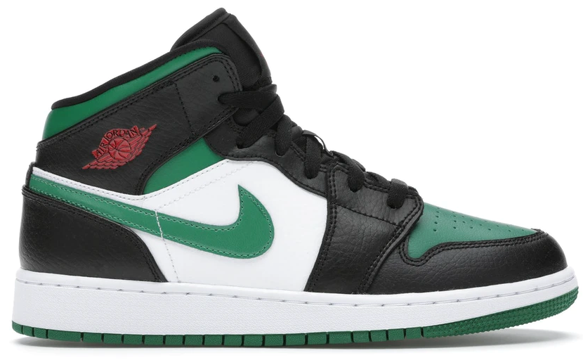 JORDAN 1 MID GREEN TOE GS