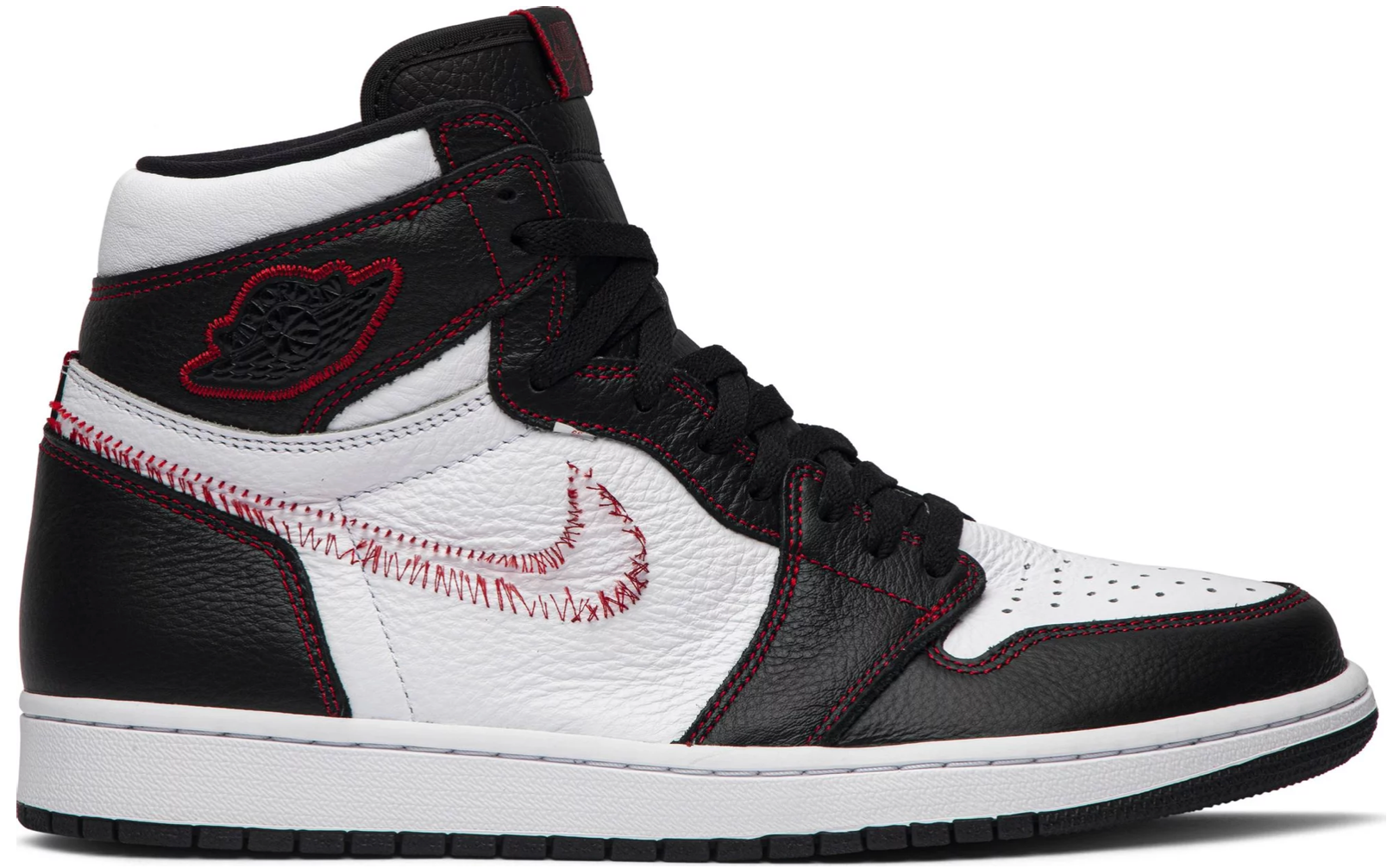 Jordan 1 rojo discount blanco y negro