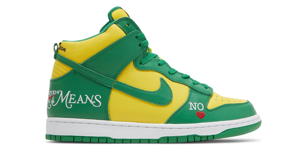 nike sb dunk high supreme by any means brazil