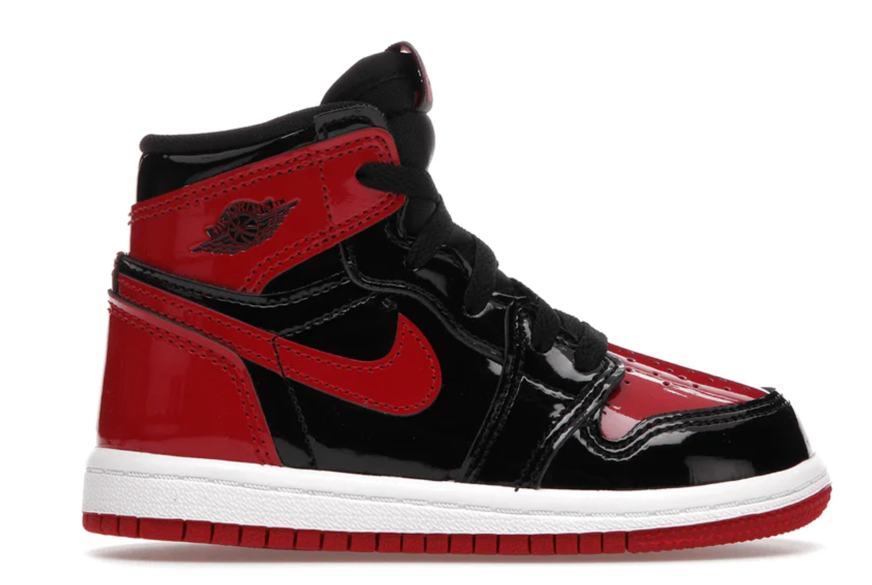 NIÑOS Jordan 1 Retro High OG Patent Bred (TD) 