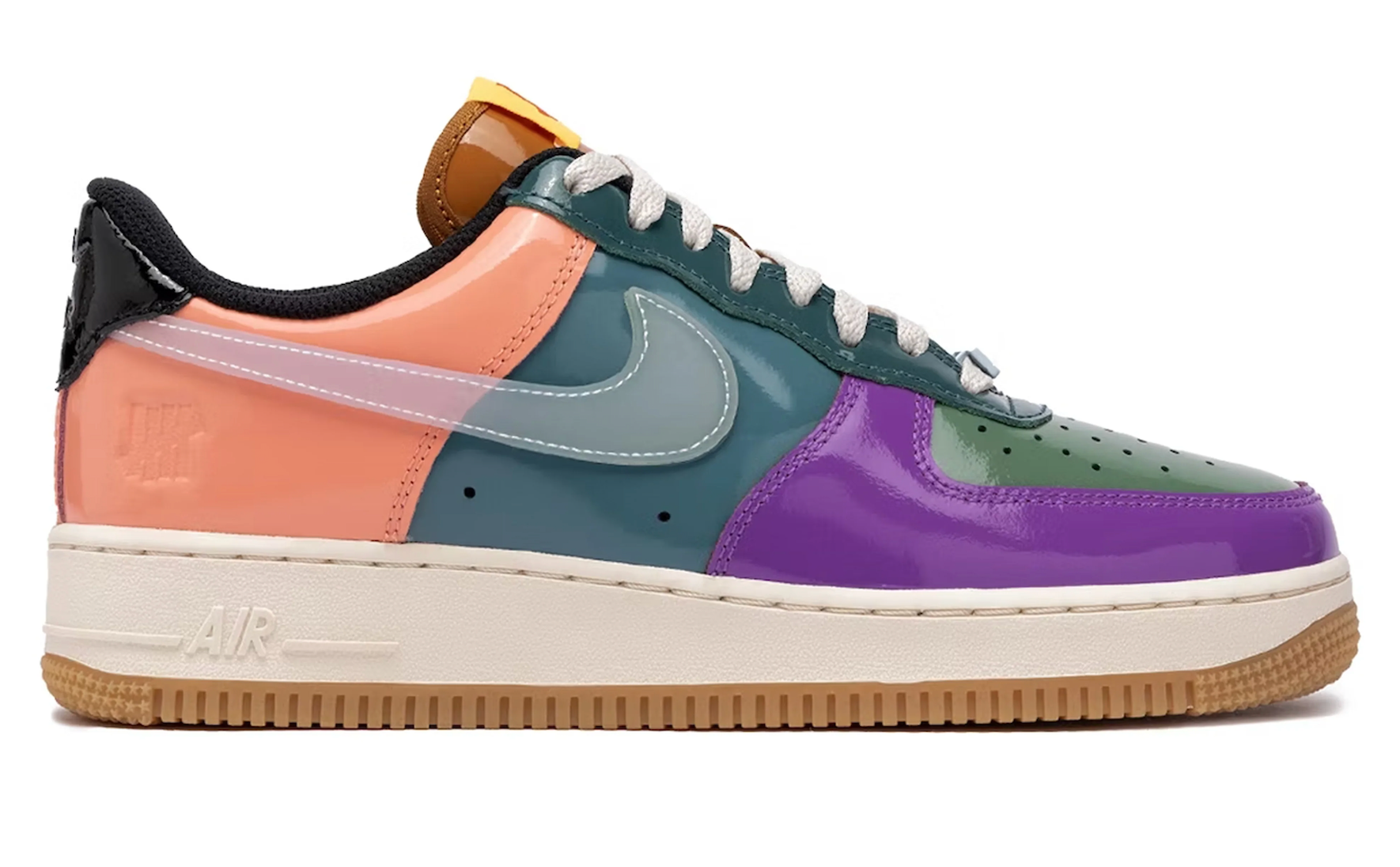 NIKE AIR FORCE 1 LOW UNDEFEATED MULTI PATENT PURPLE GREEN