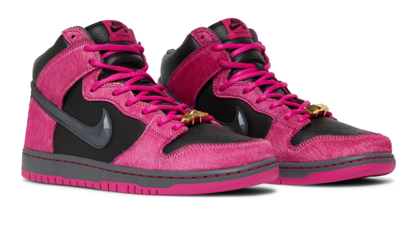 NIKE SB DUNK HIGH QS RUN THE JEWELS ACTIVE PINK - The Edit LDN