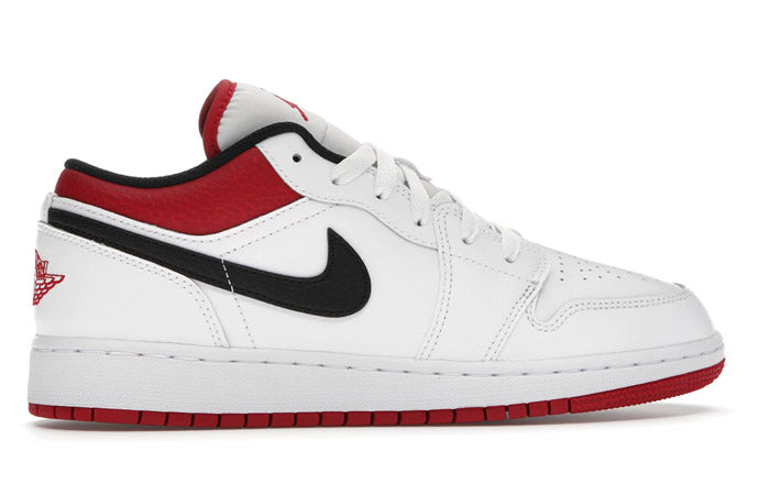 Jordan 1 blanco online con rojo y negro