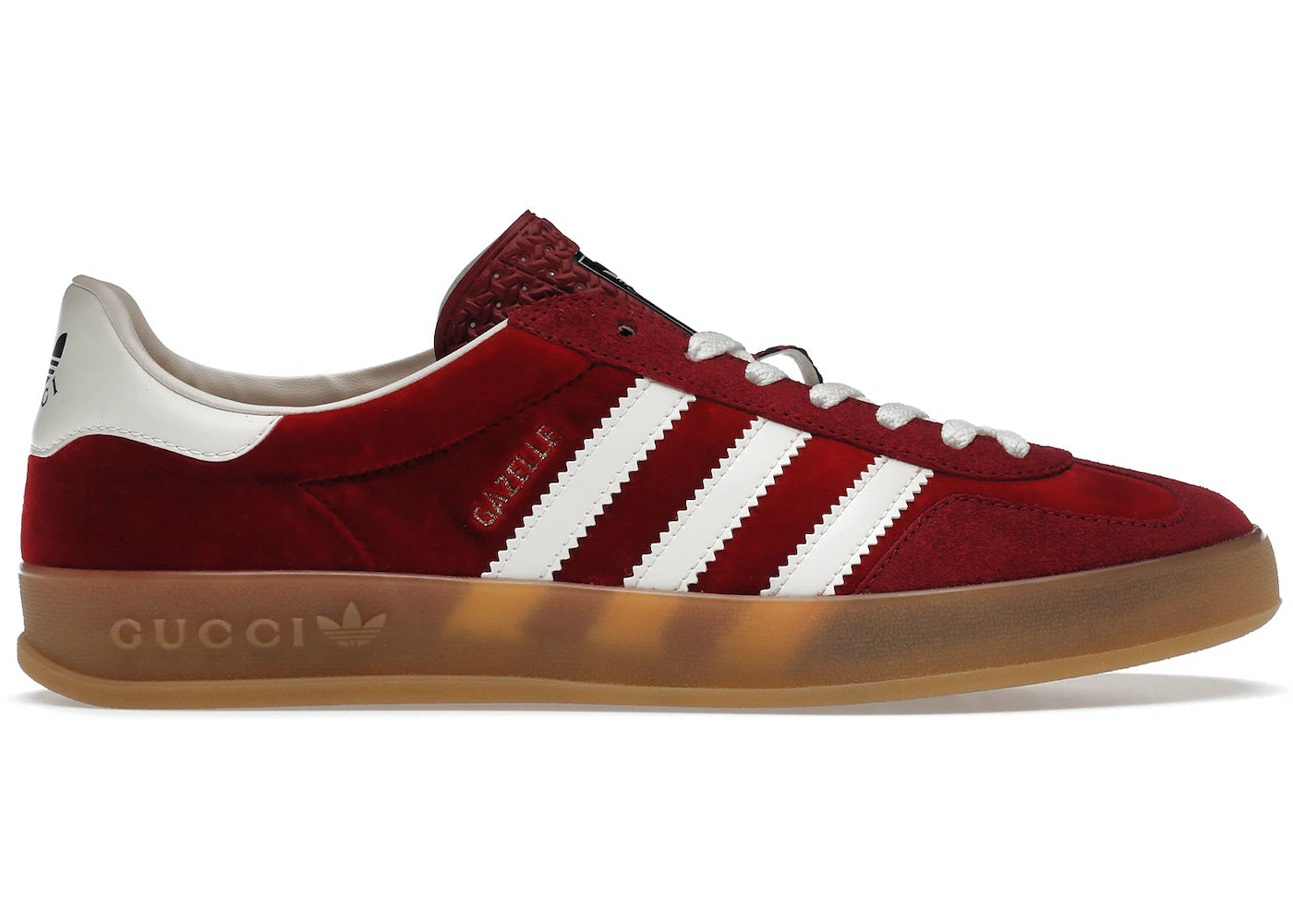 red adidas gazelle trainers