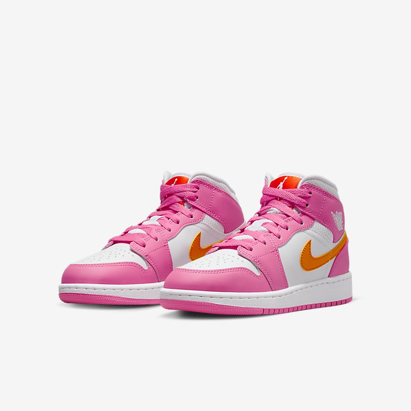 JORDAN 1 MID PINKSICLE SAFETY ORANGE GS