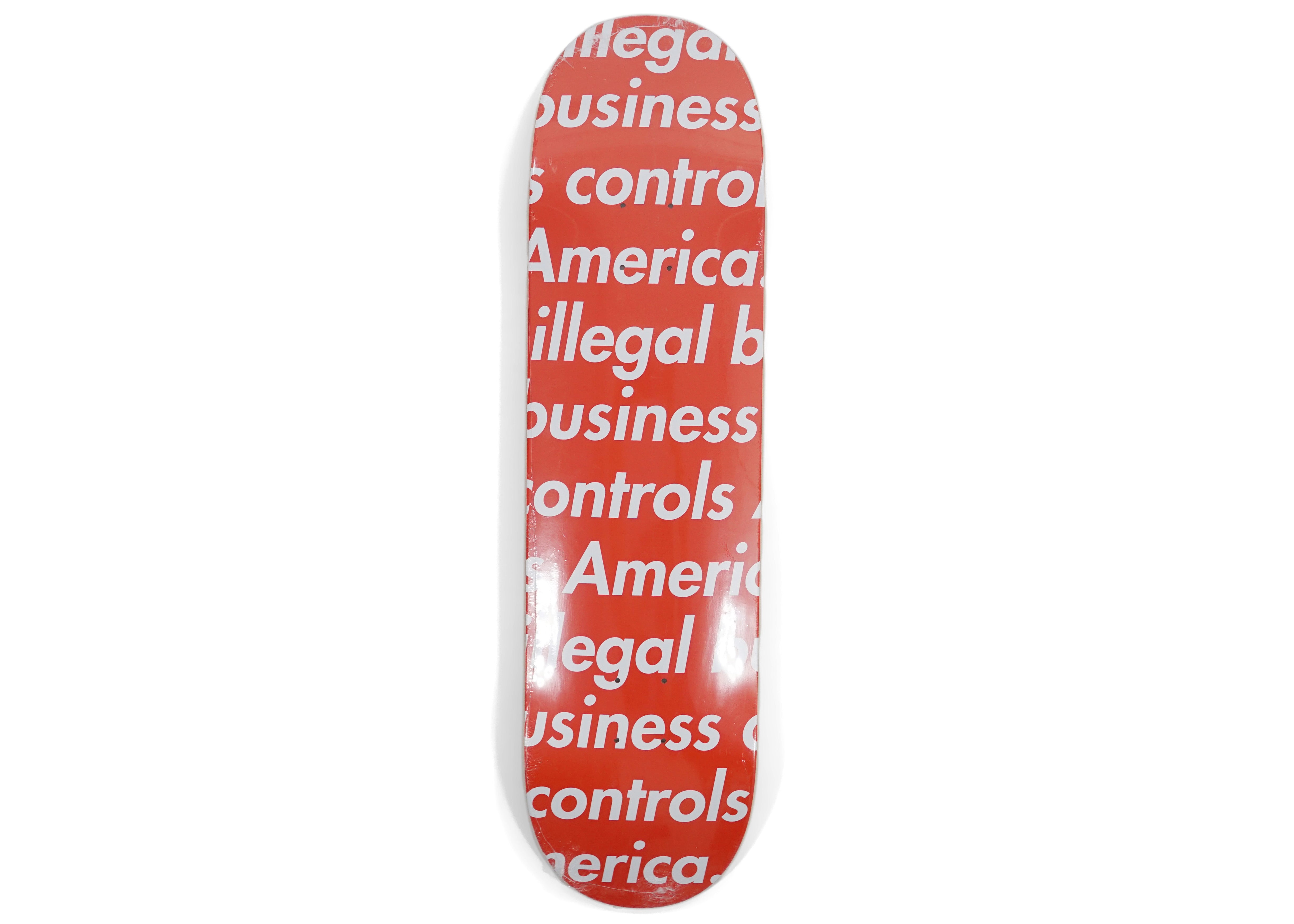 SUPREME ILLEGAL BUSINESS SKATEBOARD DECK RED