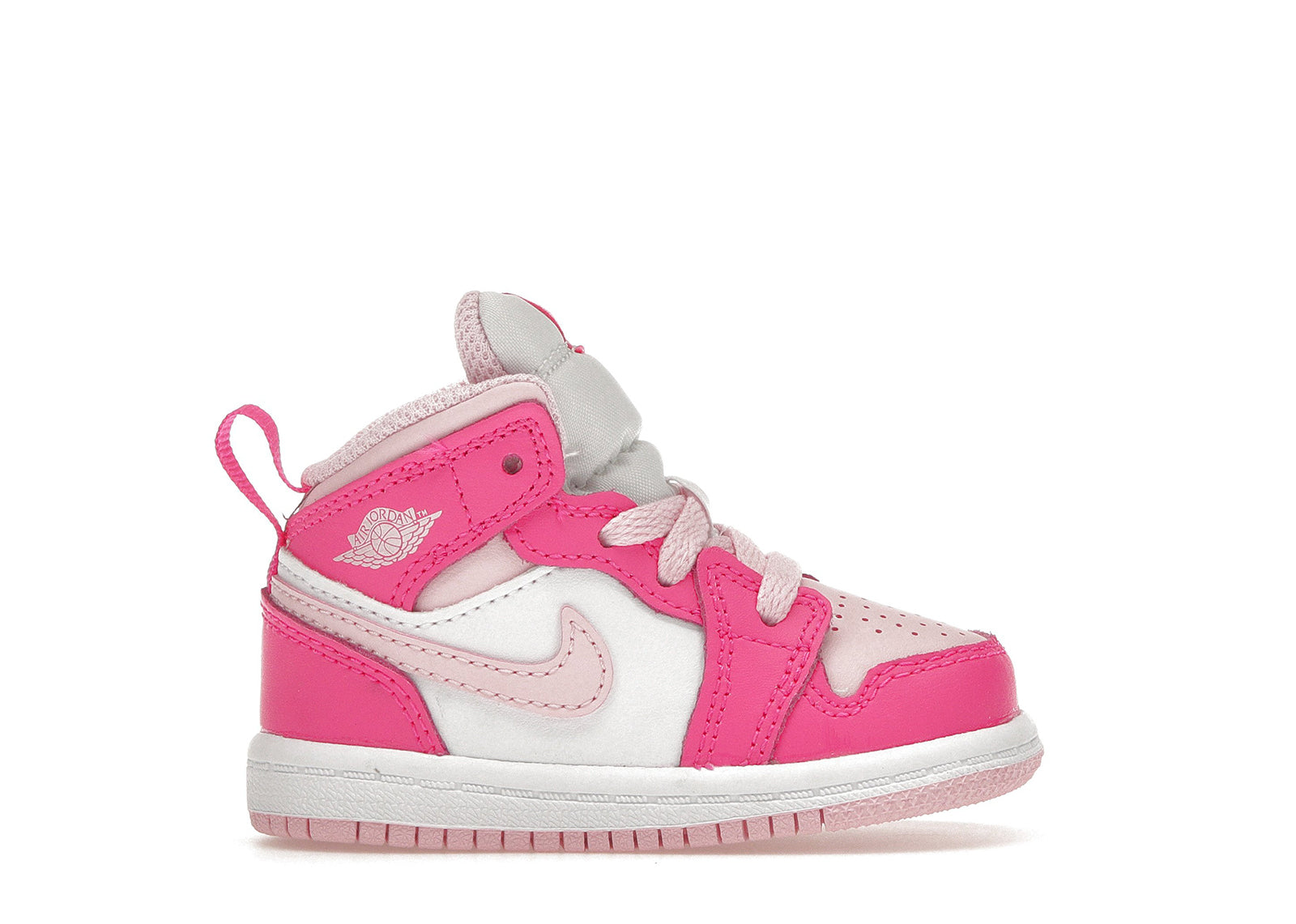 JORDAN 1 MID WHITE FIERCE PINK (TD)