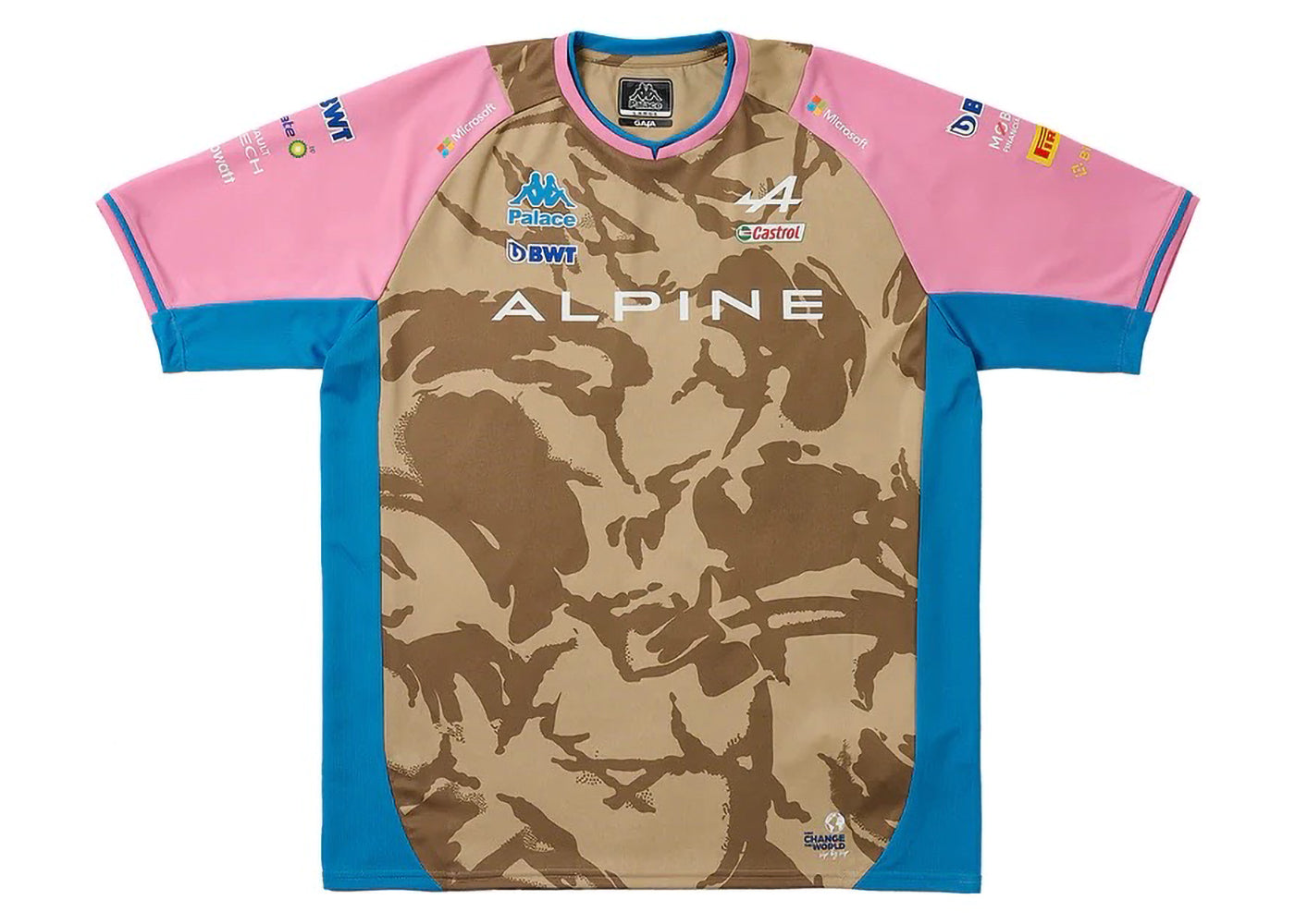 PALACE X KAPPA FOR ALPINE DRIVE JERSEY DESERT CAMO