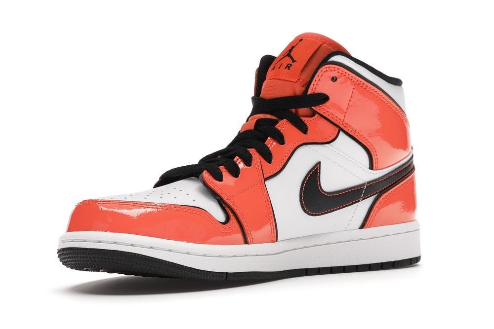 Air jordan 1 mid best sale orange femme